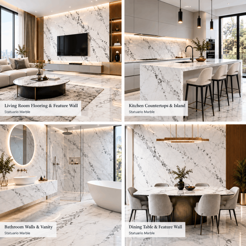 Inside Statuario Marble: What Separates an Exceptional Slab from an Average One