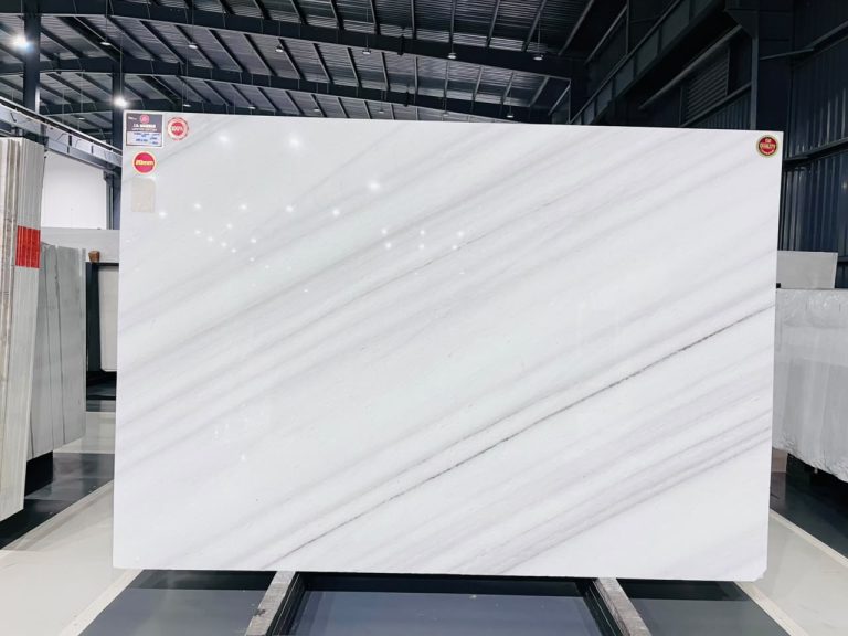 Lasa white marble slab