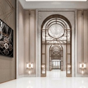 flooring with pure white marble