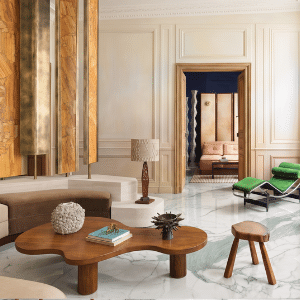 living room with statuario